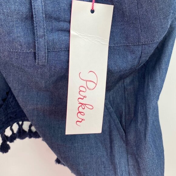Parker Bow Short in Chambray Women's Size 6 - Picture 7 of 10